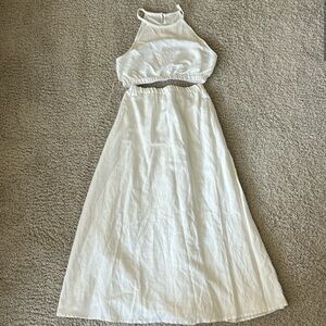 White, Petal & Pup Skirt Set, size small